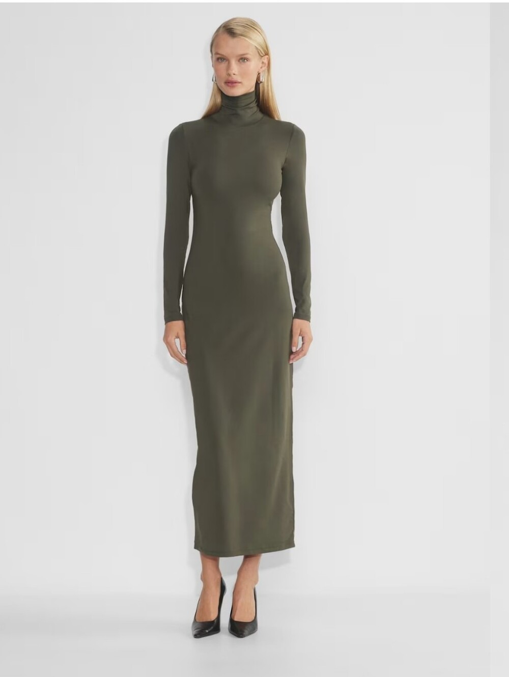 Aritzia Contour Series Dress Size Small Nwt in dark olive